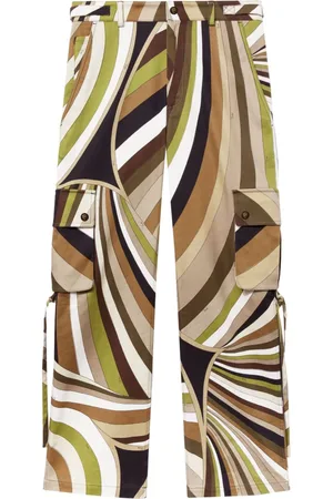 Puccini Pantalones cargo con estampado Iride
