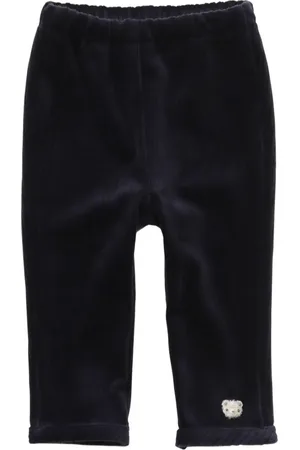 Familiar Pantalones rectos con detalle de oso