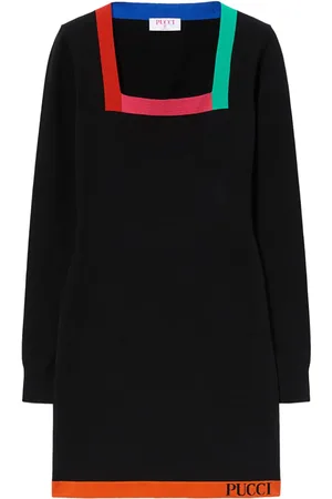 Puccini Vestido corto con diseño colour block