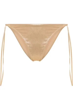 Cult Gaia Bragas de bikini Vallie metalizadas