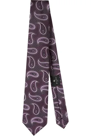 Etro Corbata con motivo de cachemira