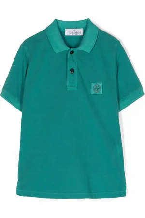 Stone Island Polo con aplique Compass