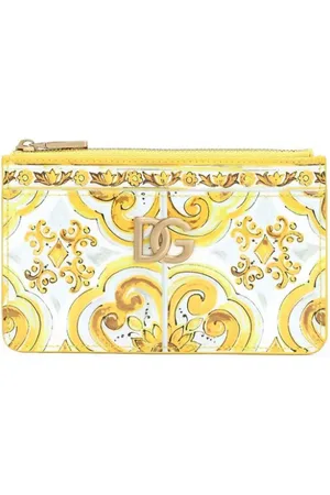 Dolce & Gabbana Tarjetero con estampado Majolica