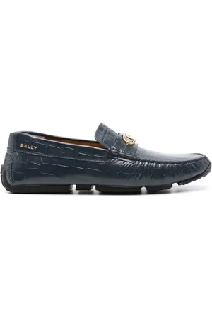 Bally Mocasines con efecto de cocodrilo