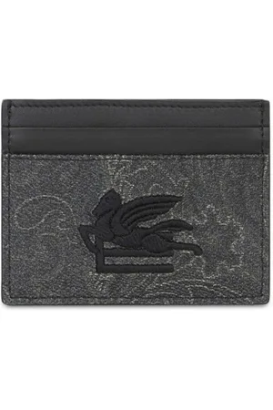 Etro Tarjetero con estampado de cachemira