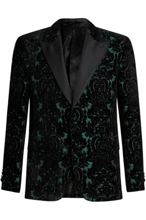Etro Blazer brocado de terciopelo