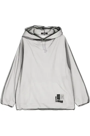 UNDERCOVER Sudadera con capucha y capa de malla