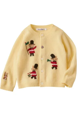 Familiar Cárdigan de punto de intarsia