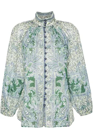 ZIMMERMANN Blusa Ottie con motivo de cachemira