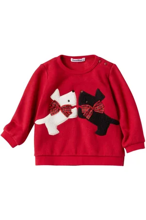 Familiar Sudadera a paneles con aplique