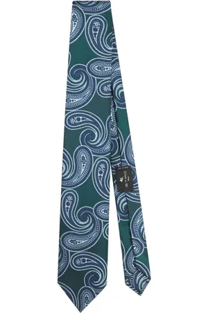 Etro Corbata con motivo de cachemira