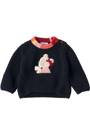 Familiar Jersey con aplique de oso