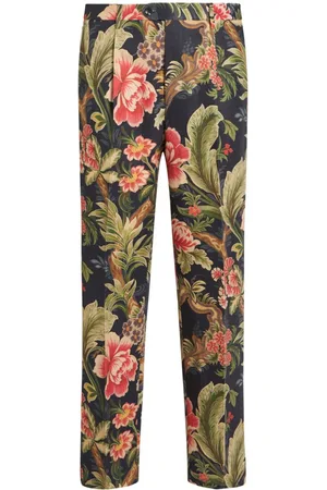 Etro Pantalones chinos con estampado floral