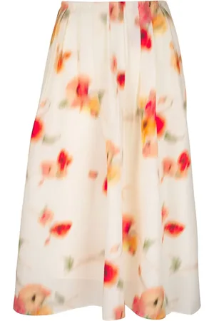 Vince Falda midi con estampado floral