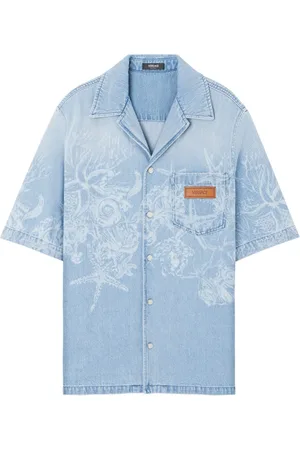 VERSACE Sobrecamisa Barocco Sea vaquera