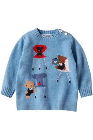 Familiar Jersey con motivo en intarsia