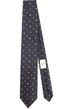 Etro Corbata con motivo de cachemira