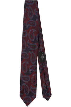 Etro Corbata con motivo de cachemira