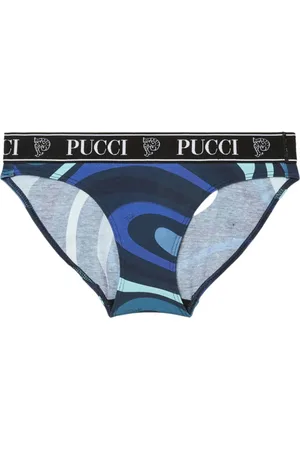 Puccini Set de tres bragas con logo estampado