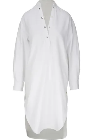 Khaite Vestido camisero vaquero Seffi midi