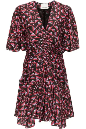 Isabel Marant Vestido corto Lienne fruncido