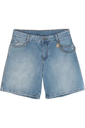 ERMANNO SCERVINO Pantalones vaqueros cortos con detalle de cadena