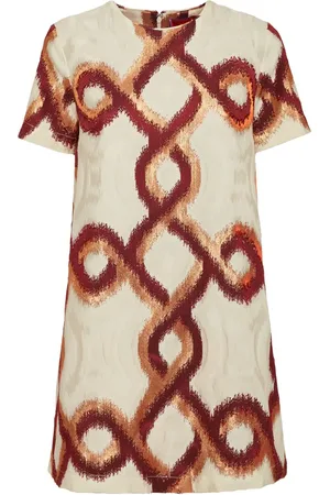 La DoubleJ Vestido Mini Swing con estampado geométrico