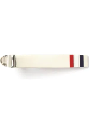 Thom Browne Gancho para tirantes plateados RWB