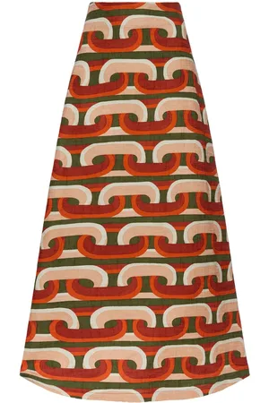 La DoubleJ Falda acampanada con estampado Prometheus