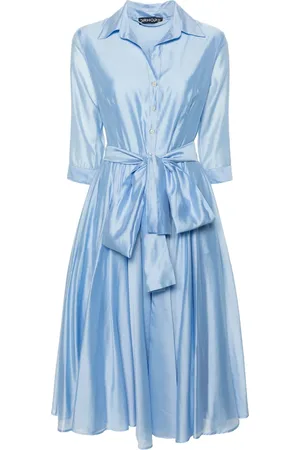 DRHOPE Vestido camisero acampanado