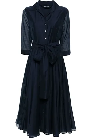 DRHOPE Vestido camisero acampanado