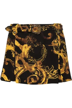 VERSACE Minifalda con estampado Watercolour Couture