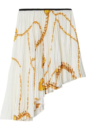 Burberry Falda asimétrica con cadena estampada