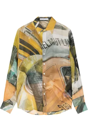 Helmut Lang Camisa con estampado gráfico