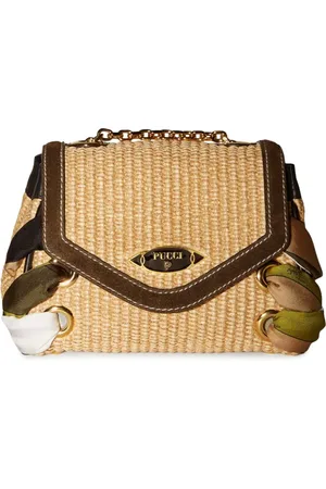 Puccini Bolso Tressage con placa del logo