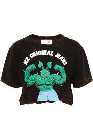 Natasha Zinko Camiseta NZ Original Jeans corta