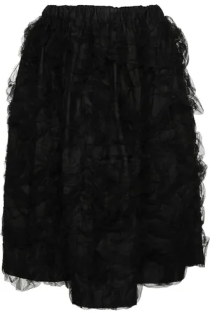Comme des Garçons Falda midi con volantes