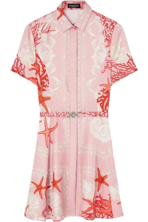 VERSACE Vestido camisero Barocco Sea