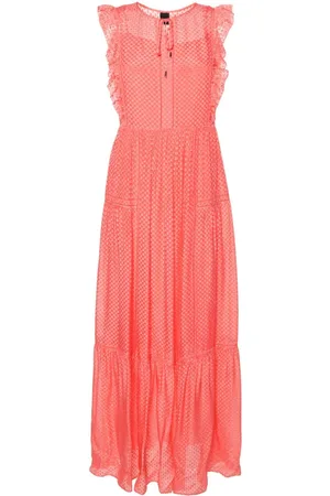 HUGO BOSS Vestido midi texturizado a capas