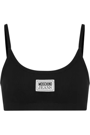 Moschino Top con aplique del logo