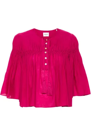 Marant Etoile Blusa Axeliana plisada