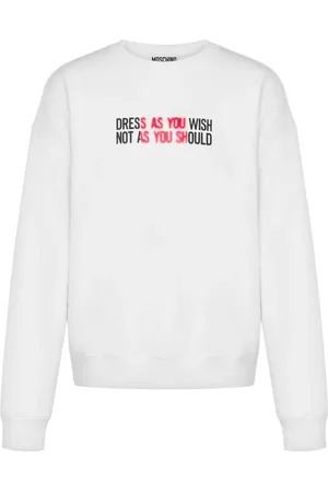 Moschino Sudadera con eslogan estampado