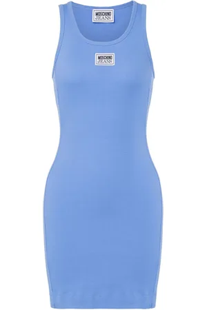 Moschino Vestido corto con aplique del logo