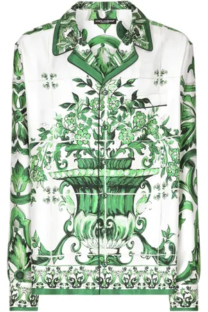 Dolce & Gabbana Camisa con estampado mayólica