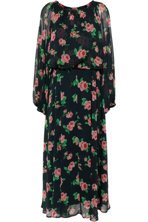 ROTATE Vestido largo con estampado floral
