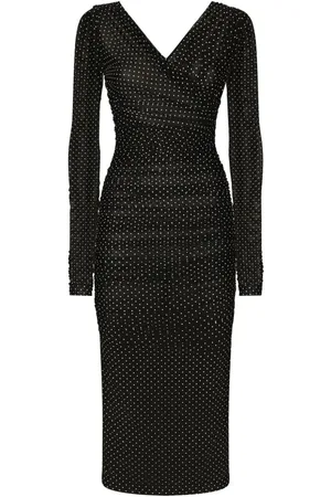 Dolce & Gabbana Vestido midi con motivo de lunares