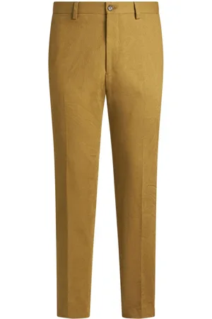 Etro Pantalones chinos con motivo de cachemira en jacquard