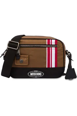 Moschino Bolso messenger con aplique del logo