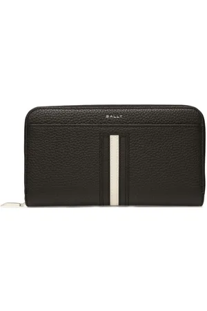 Bally Tarjetero con borde a rayas
