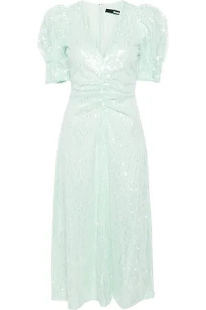 ROTATE Vestido midi con lentejuelas
